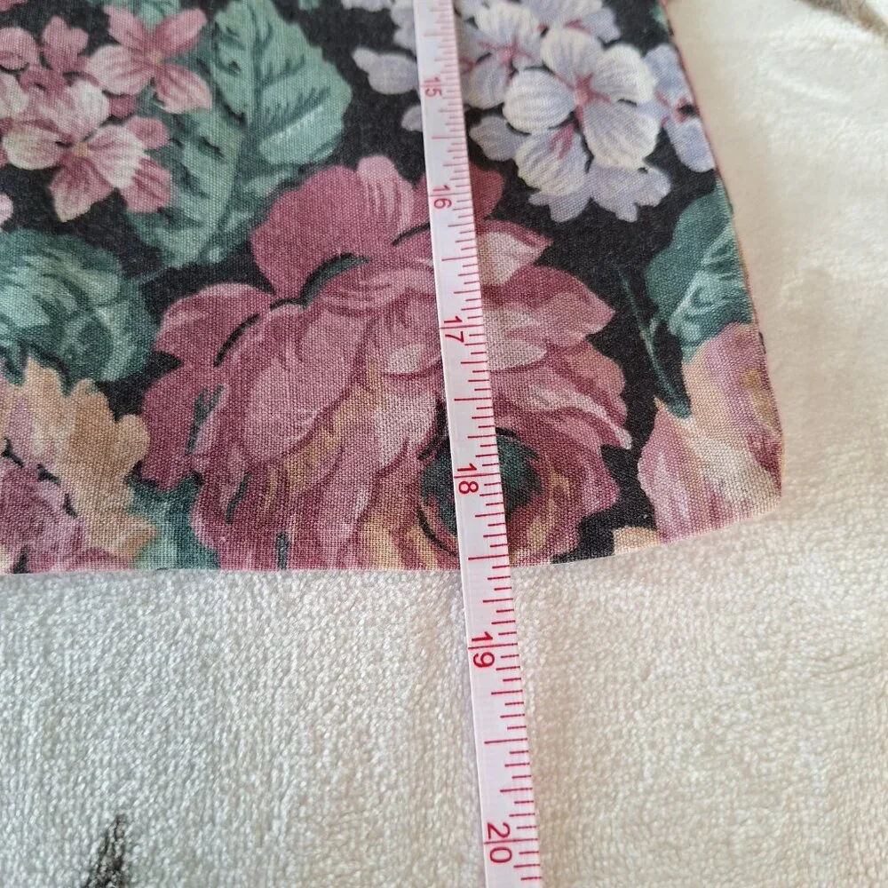 Vintage Set‎ of 2 Pillowcases Pink Green Roses Floral Y2K 90s 80s Made In Spain